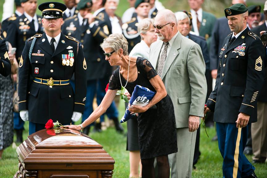 Alan's funeral service