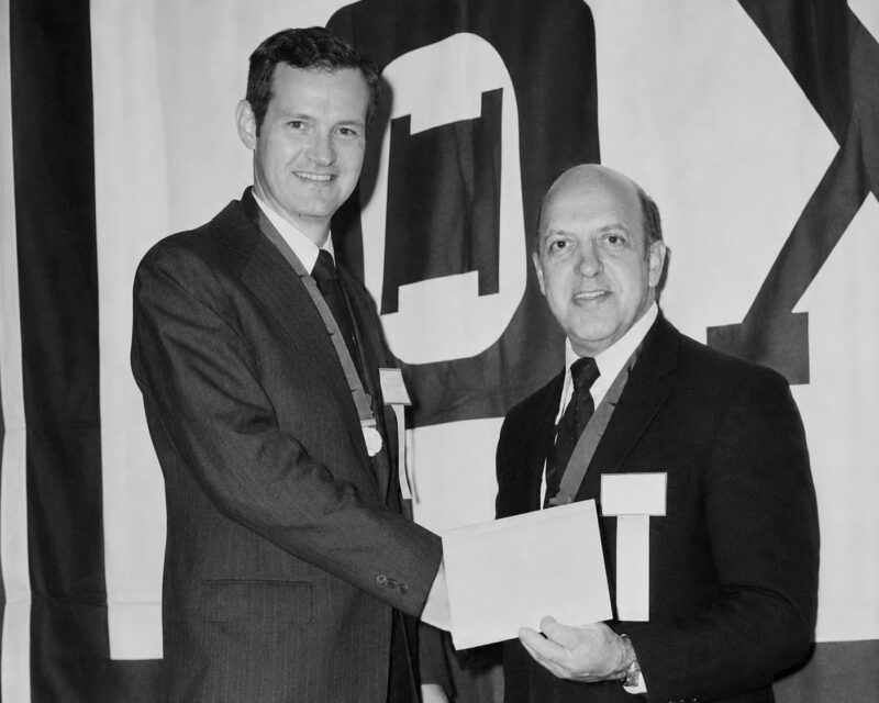 International President George Kilavos with newly appointed International Marshal Dick McCauley.