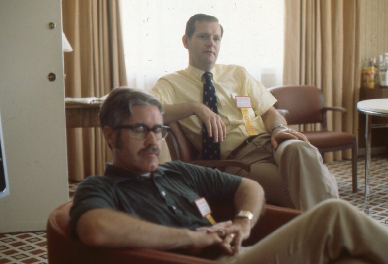 McCauley sitting in chair.