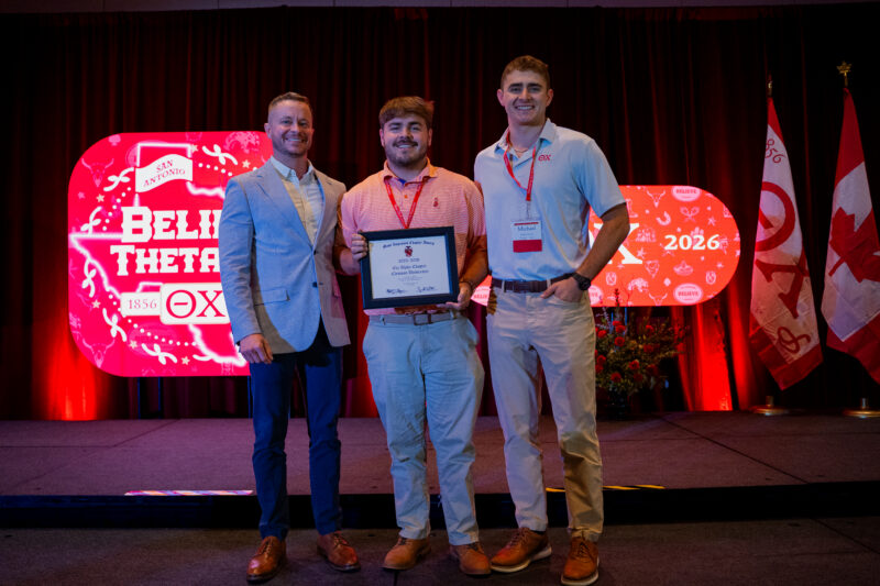 2025/2026 Most Improved Chapter Award Winner on stage during Convention in San Antonio