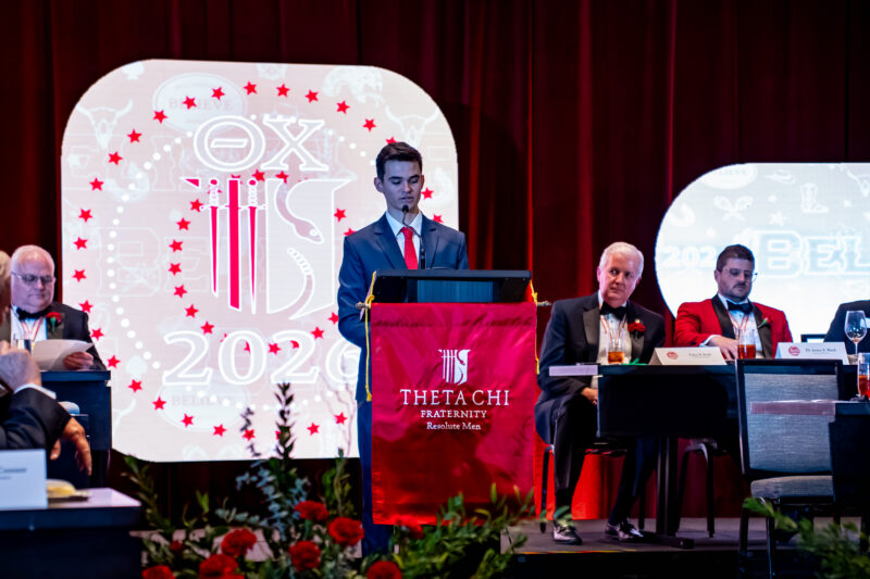 Carlos Abrams in San Antonio giving his Colley Award Acceptance speech